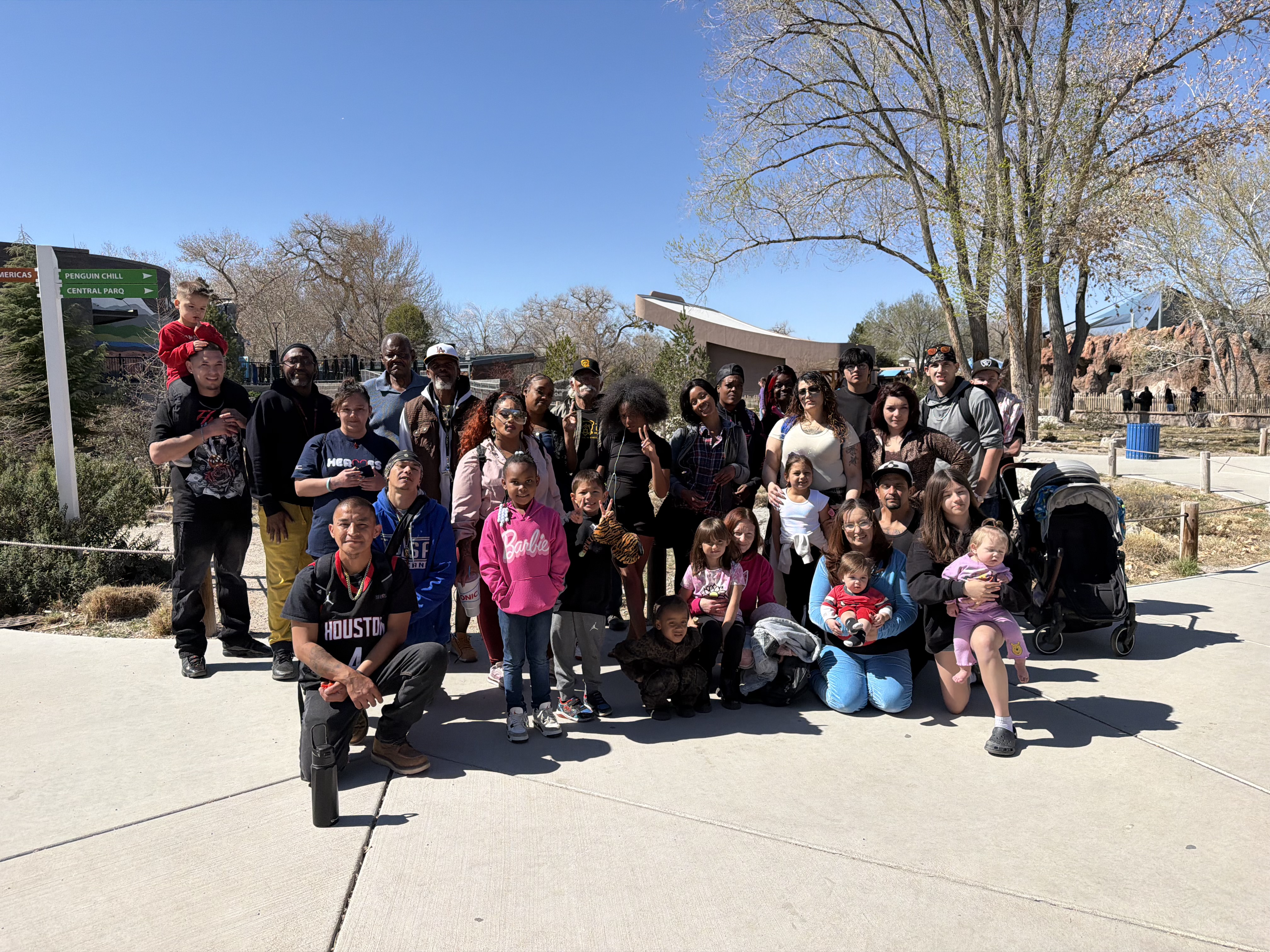 Group outing with residents at the Albuquerque BioPark Zoo
